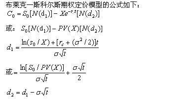 布萊克—斯科爾斯期權(quán)定價模型