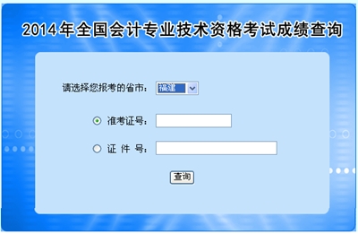 福建中級(jí)會(huì)計(jì)職稱考試成績查詢?nèi)肟? width=