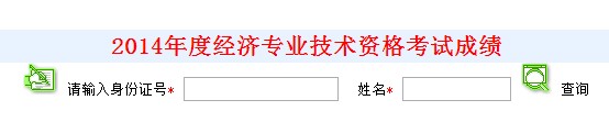 廣州2014年經濟師考試成績查詢入口