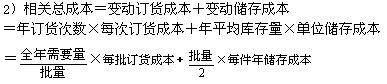 2015年初級審計師《審計專業(yè)相關知識》復習：存貨管理