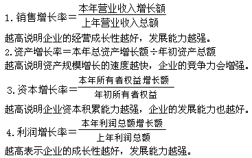 2015年初級審計師《審計專業(yè)相關(guān)知識》復(fù)習：發(fā)展能力分析