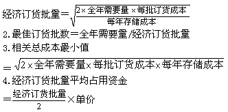 2015年初級審計師《審計專業(yè)相關知識》復習：存貨管理