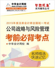 注冊會計師考前必背考點電子書-公司戰(zhàn)略與風險管理