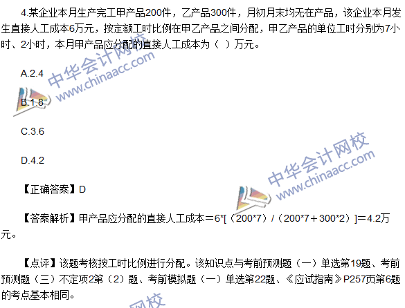 2016初級(jí)職稱《初級(jí)會(huì)計(jì)實(shí)務(wù)》試題及答案解析