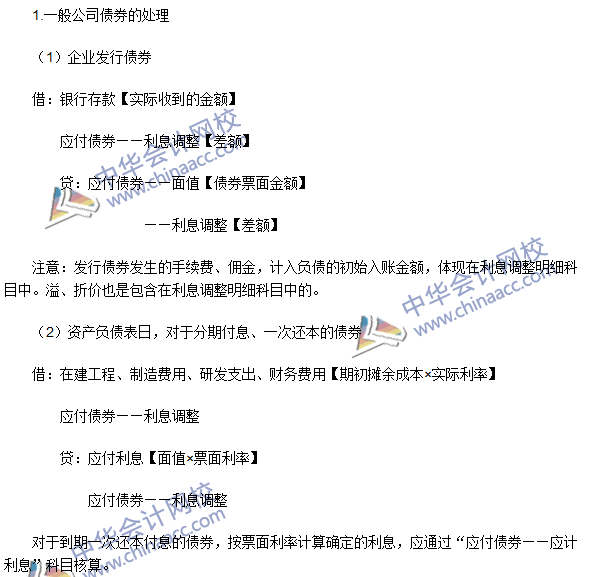 2016年注會《會計(jì)》高頻考點(diǎn)：應(yīng)付債券