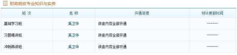 2016年中級(jí)經(jīng)濟(jì)師《財(cái)政稅收知識(shí)與實(shí)務(wù)》新課全面開通