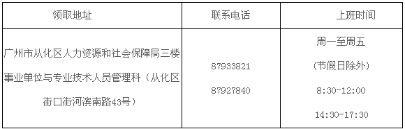 廣州從化區(qū)2016年中級(jí)會(huì)計(jì)職稱證書領(lǐng)取通知