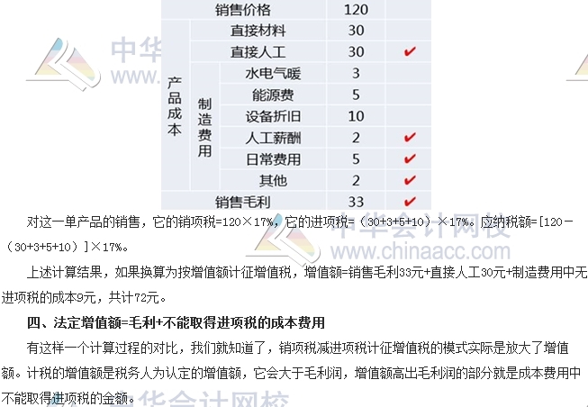 會計零距離：增值稅并非只對增值額征稅