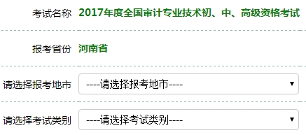 2017年審計師考試報名入口開通