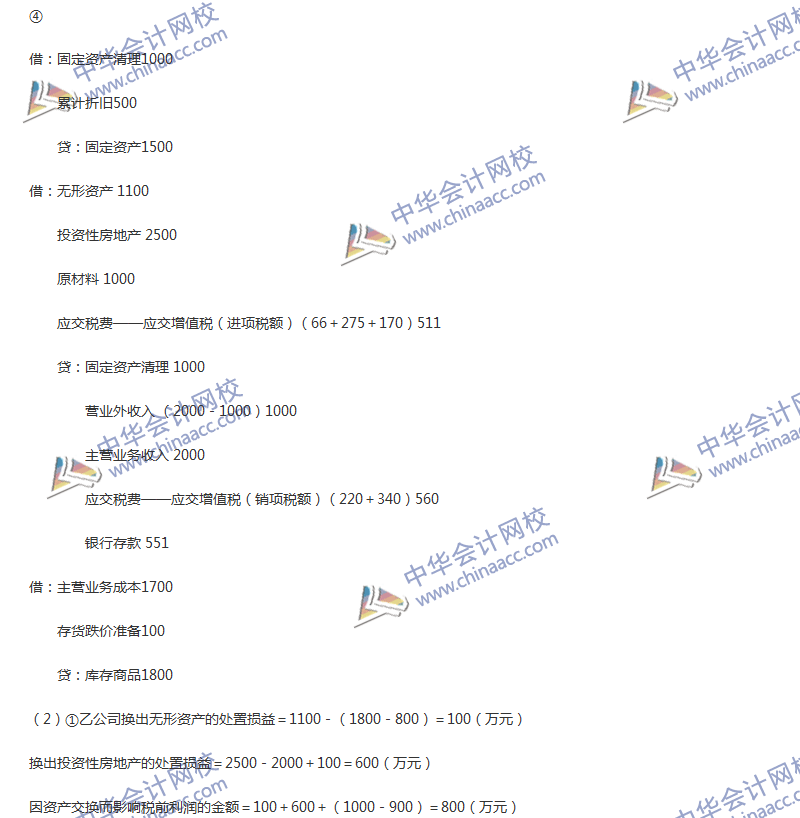 2017年中級(jí)會(huì)計(jì)職稱《中級(jí)會(huì)計(jì)實(shí)務(wù)》第七章精選練習(xí)題