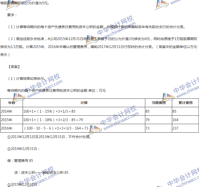 2017年中級會計(jì)職稱《中級會計(jì)實(shí)務(wù)》第十章精選練習(xí)題