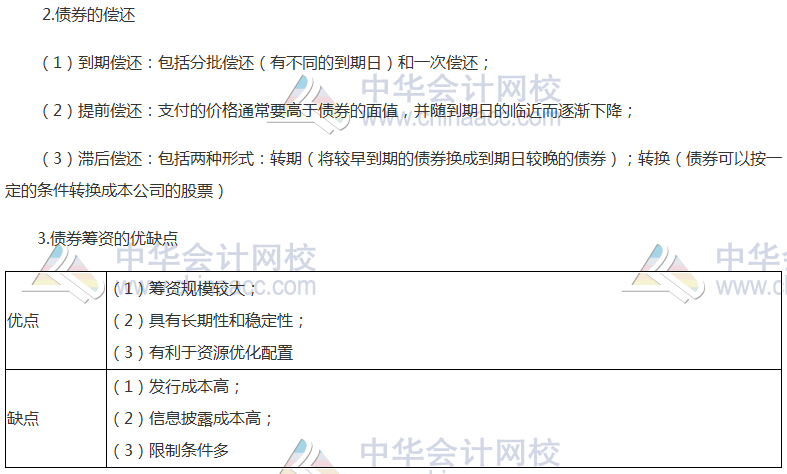 注會《財管》高頻考點：長期債務(wù)籌資