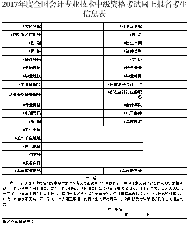 廣西2017年中級會計職稱成績復核及考后資格審核通知