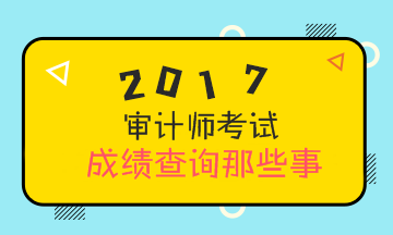 關(guān)于2017年審計(jì)師考試成績(jī)查詢(xún) 還有這些事你需要知道