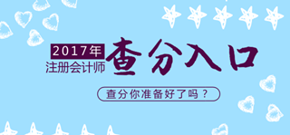 2017年注冊(cè)會(huì)計(jì)師考試各地成績(jī)查詢?nèi)肟趨R總