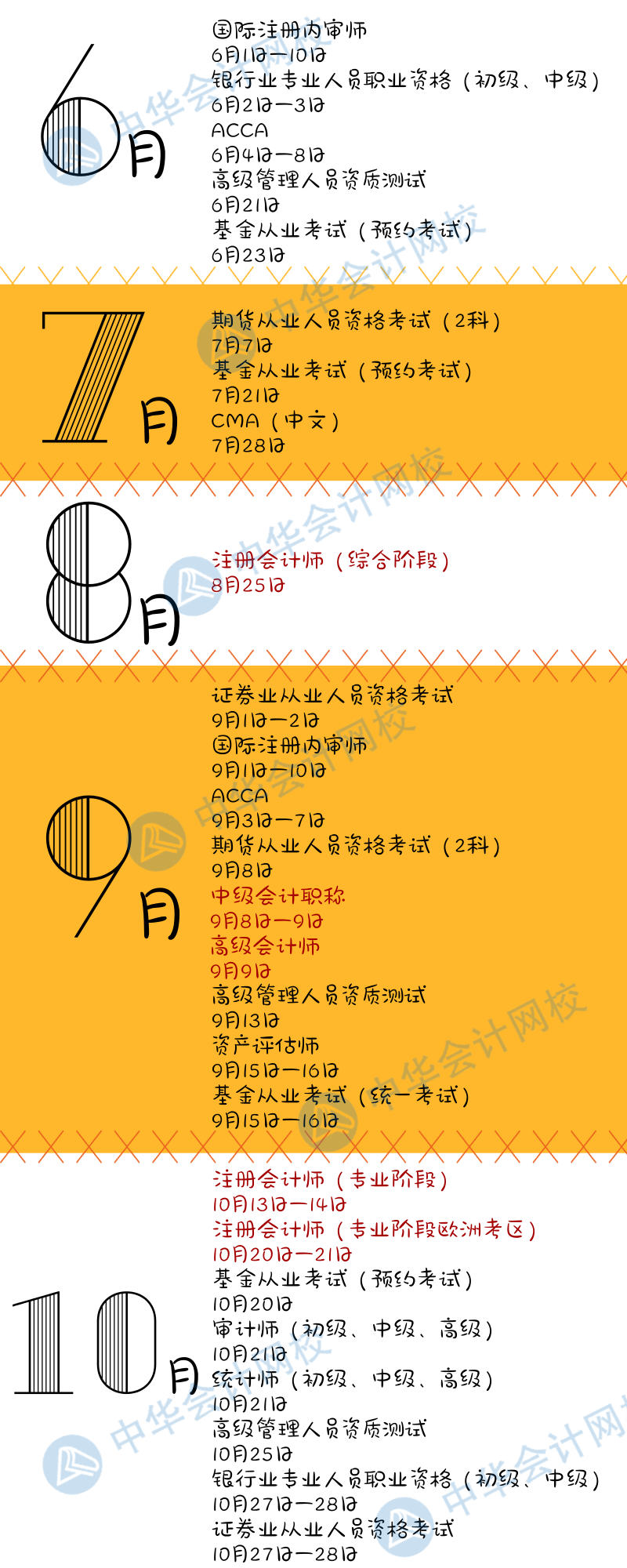 建議收藏|2018年金融、會計(jì)考試日歷都在這里了！