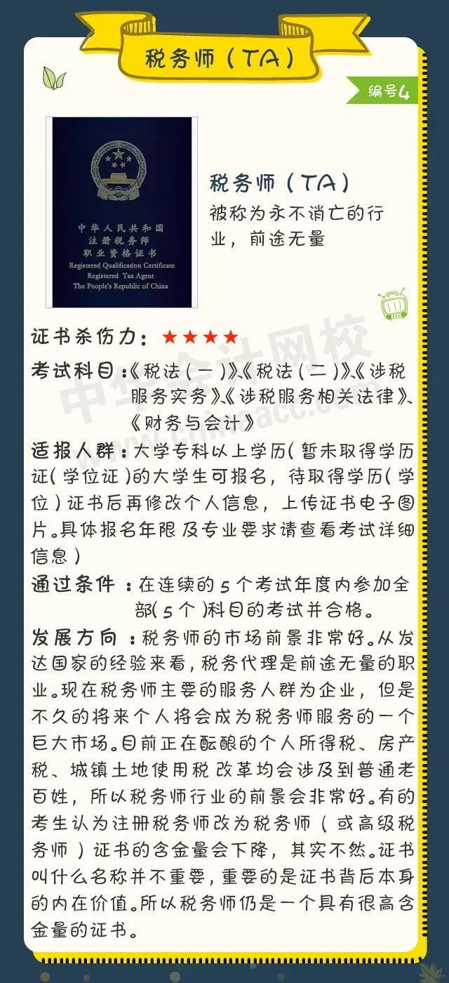 2018年會(huì)計(jì)人可考的證書(shū)大盤(pán)點(diǎn)！ACCA證書(shū)殺傷力六顆星