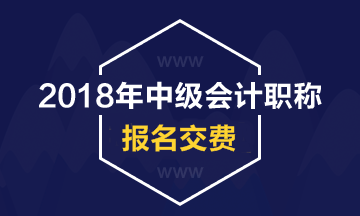 陜西2018年中級會計職稱考試報名費(fèi)