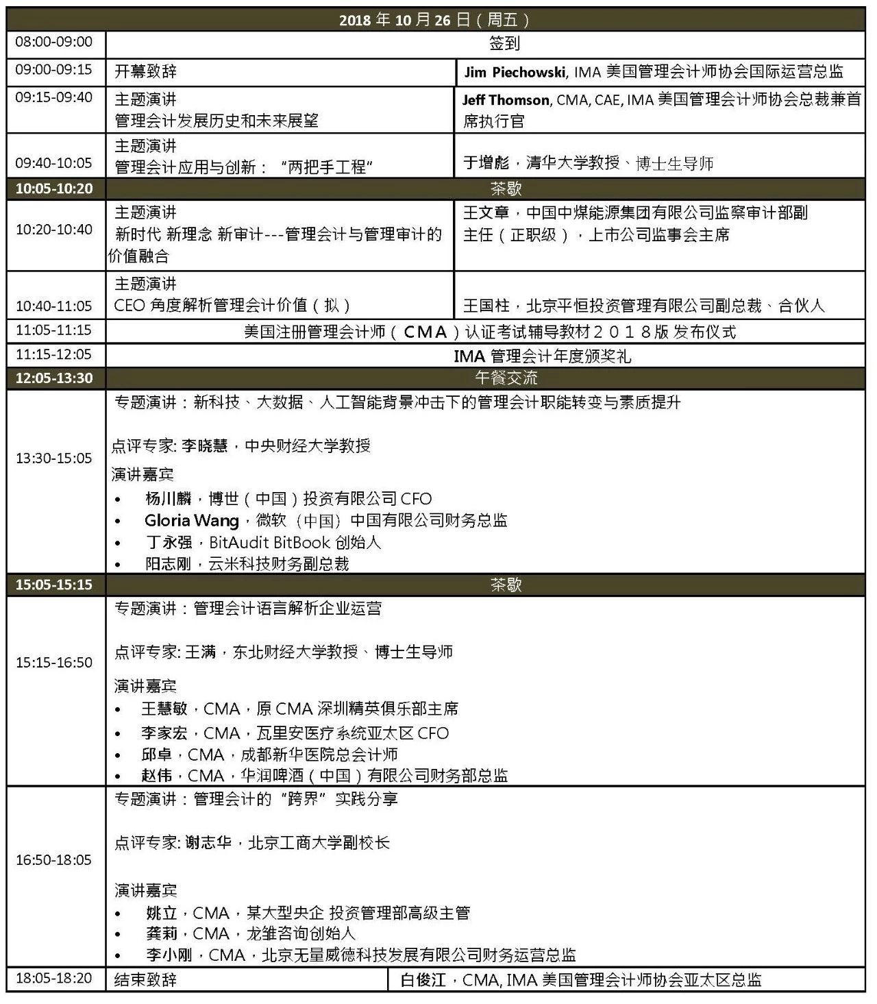 第5屆IMA管理會(huì)計(jì)高峰論壇將于本周五隆重召開