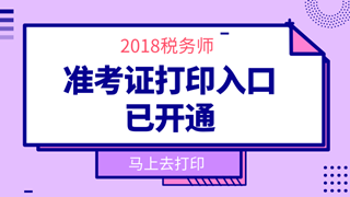 2018年稅務(wù)師準(zhǔn)考證打印時(shí)間_稅務(wù)師準(zhǔn)考證打印入口_準(zhǔn)考證領(lǐng)取時(shí)間-正保會(huì)計(jì)網(wǎng)校