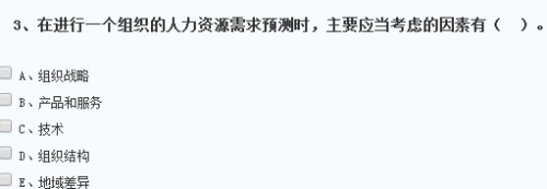 某企業(yè)決定進入新業(yè)務領(lǐng)域，急需大量該業(yè)務領(lǐng)域的優(yōu)秀人才，這表明影響其人力資源需求的因素是