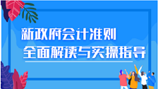 新政府會(huì)計(jì)準(zhǔn)則