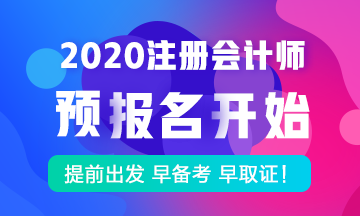 注會2020年預(yù)報名