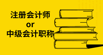 注冊會(huì)計(jì)師or中級(jí)會(huì)計(jì)職稱