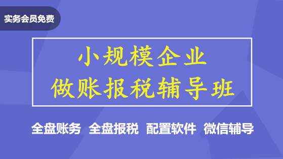 小規(guī)模企業(yè)做賬報(bào)稅