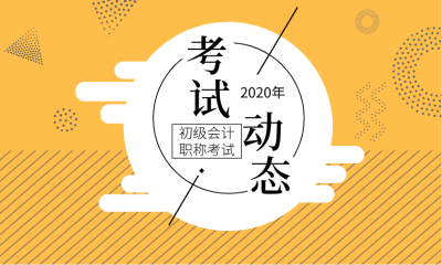 2020年會計初級考試時間公布了嗎