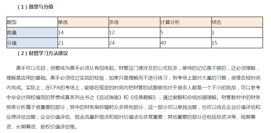 注會財務(wù)管理