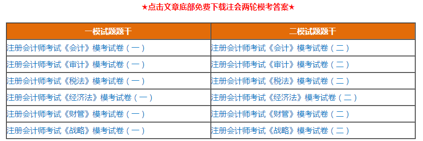 注會模考試題