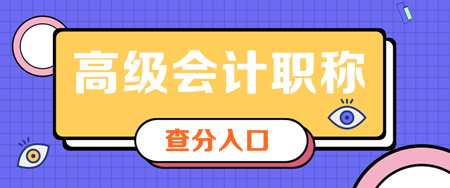 寧夏2019年高級會計師查分入口已開通