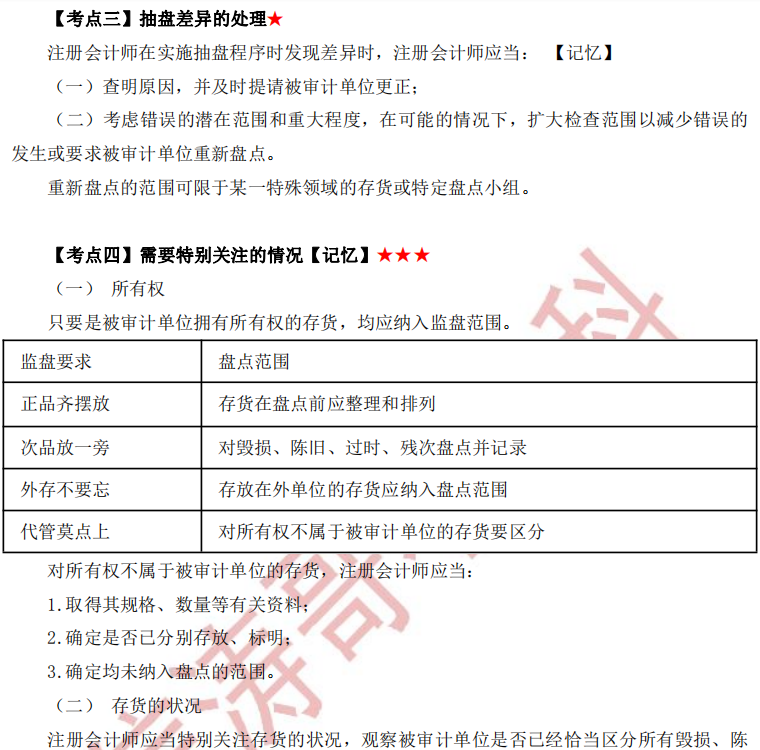 注冊(cè)會(huì)計(jì)師審計(jì)第十一章干貨內(nèi)容考點(diǎn)3