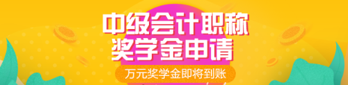 2019年中級會計職稱獎學金申請