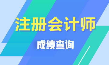 江西2019年注冊(cè)會(huì)計(jì)師成績(jī)查詢時(shí)間