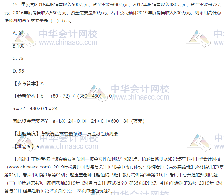 財(cái)務(wù)與會(huì)計(jì)試題15