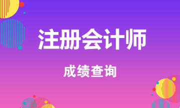 2019年江蘇注冊會計師成績查詢入口已經(jīng)開通