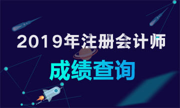 北京2019年注冊會計師成績查詢