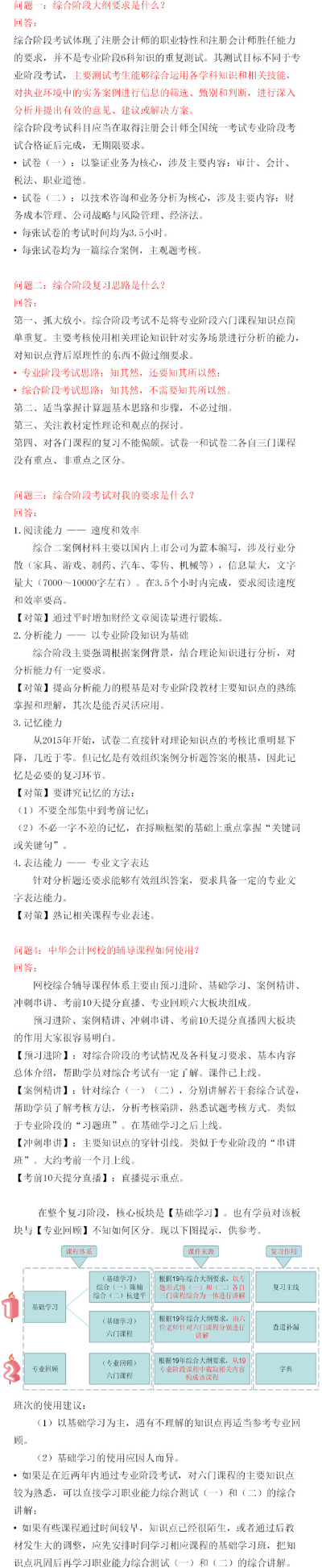 注會專業(yè)階段和綜合階段的區(qū)別是什么？該如何備考？