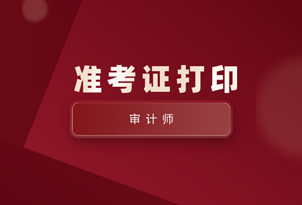 2021審計師準(zhǔn)考證打印