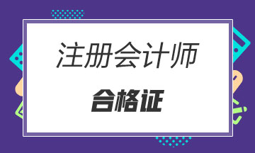 山西2019年中注協(xié)注會(huì)綜合階段合格證書領(lǐng)取