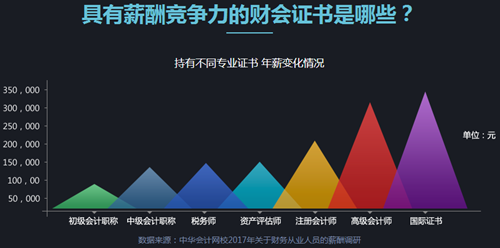 拿下高級會計師 年薪變化幅度這么大？