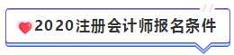 【匯總篇】2020年注冊(cè)會(huì)計(jì)師報(bào)名時(shí)間和報(bào)名條件 