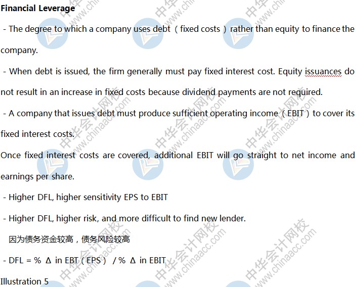 BEC知識點：財務杠桿效應Financial Leverage