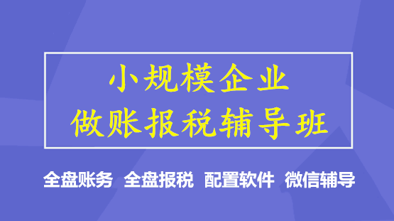 你還不會(huì)小微企業(yè)做賬、報(bào)稅嗎？學(xué)完就上崗