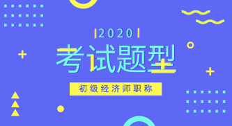 初級(jí)經(jīng)濟(jì)師考試題2020年都有什么類型的？