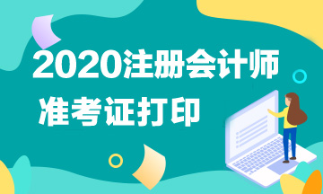 2020年江蘇注會(huì)準(zhǔn)考證打印時(shí)間