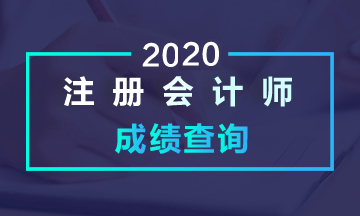 西安2020注會(huì)考試成績(jī)查詢時(shí)間