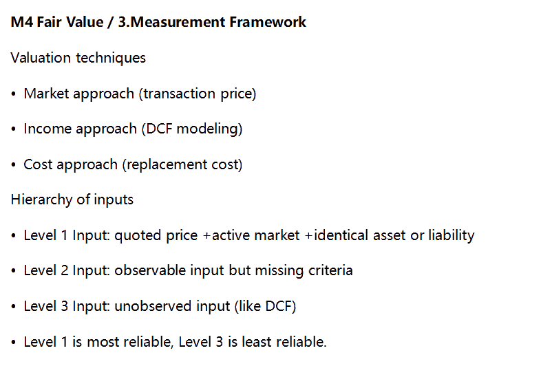 AICPA知識(shí)點(diǎn)：Fair Value—Measurement Framework